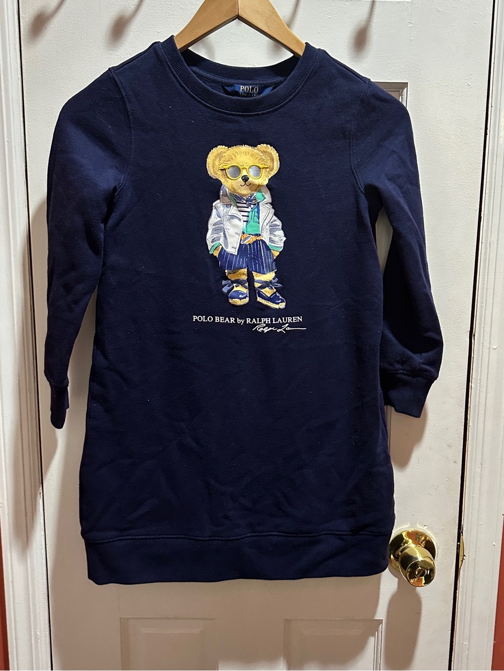 Polo Ralph Lauren Navy Crewneck Mini Dress